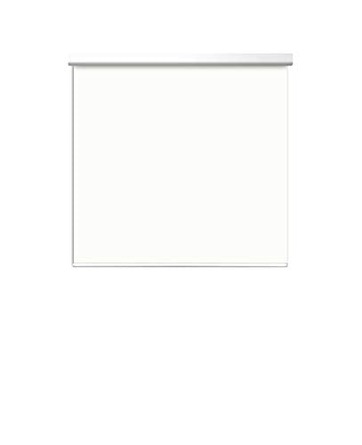 Springblinds 100% Blackout Roller Shade, 76" Wx72 H White, Slow Rise Spring Cordless System Child Safety Polyester Blind, Custom Size, Aluminum Valance Shades Made in USA