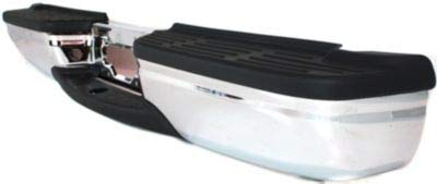 Step Bumper Assembly Compatible with 1999-2007 Ford F250 Super Duty/F350 Super Duty Chrome Fleetside Regular Cab/SuperCab with Brackets