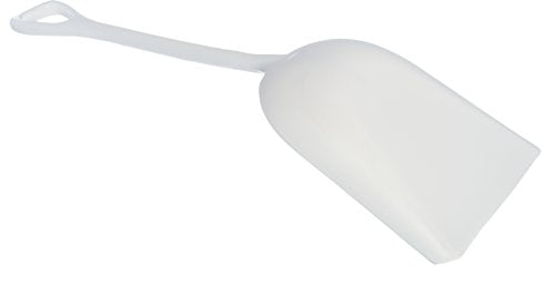 Carlisle 4107702 Sparta Sanitary Shovel, 14" Width, White (Pack of 6)