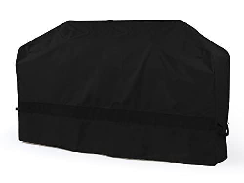 Covermates Island Grill Cover – Weather Resistant Polyester, Adjustable Drawcord, Mesh Vent, Grill and Heating-Black