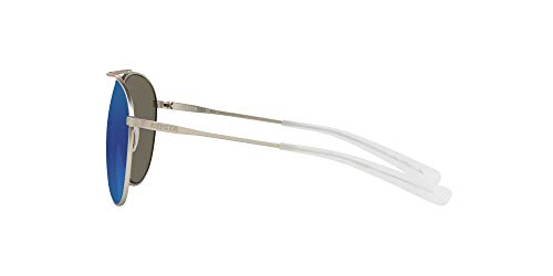 Costa Del Mar Men's Piper Polarized Aviator Sunglasses, Velvet Silver/Grey Blue Mirrored Polarized-580G, 58 mm