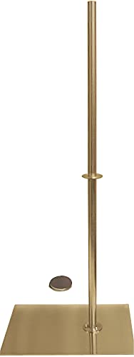(JF-F2WLG+BS-05) ROXYDISPLAY Female Body Form, Straight Pinnable with Rectangle Brushed Metal Base, Metal Neck Cap.