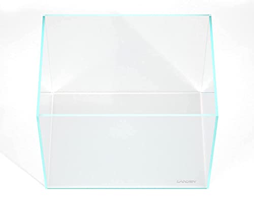 Landen 60P 23 Gallon Rimless Low Iron Aquarium Tank, 23.6" W × 15.7" D × 15.7" H (60cm x 40cm x 40cm) 8mm Thickness 111005