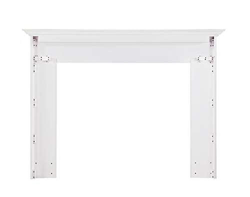 Pearl Mantels 540-48 Marshall Fireplace, 48-Inch, White Paint Mantel Surround, Opening Width