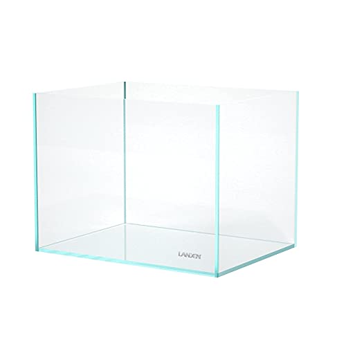 Landen 60P 23 Gallon Rimless Low Iron Aquarium Tank, 23.6" W × 15.7" D × 15.7" H (60cm x 40cm x 40cm) 8mm Thickness 111005