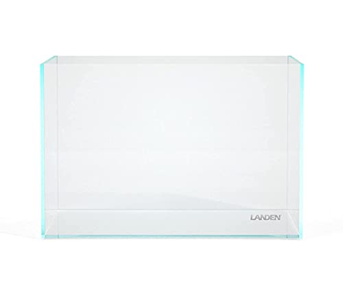 Landen 60P 23 Gallon Rimless Low Iron Aquarium Tank, 23.6" W × 15.7" D × 15.7" H (60cm x 40cm x 40cm) 8mm Thickness 111005