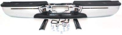 Step Bumper Assembly Compatible with 1999-2007 Ford F250 Super Duty/F350 Super Duty Chrome Fleetside Regular Cab/SuperCab with Brackets