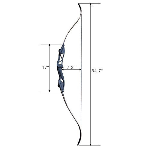 D&Q Hunting Recurve Bow & Arrow Set Longbow Package 30 35 40 45 50 lbs Right Handed