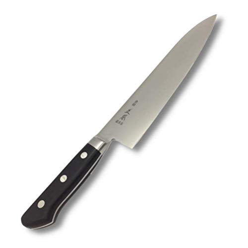 MASAMOTO AT Gyuto Chef Knife 8.2 Inch Japanese Kitchen Knife, Double-Bevel Stainless Steel, Sharp Blade AT 210 mm, Made in Japan