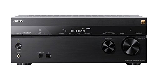 Sony 7.2 Channel Dolby Atmos Theater AV Receiver & Monoprice Gold Plated Speaker Banana Plugs 5 Pairs Closed Screw Type Wire