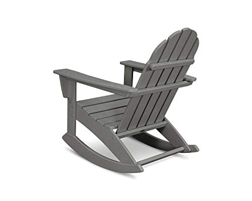 POLYWOOD Vineyard Adirondack Rocking Chair (Black)