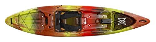 Perception Kayaks Pescador Pro 12 Sit on Top Fishing Kayak w/ Adjustable Lawn Chair Salsa, Model: 9350686176