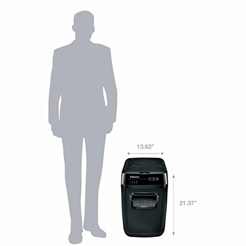 Fellowes AutoMax 150C 150-Sheet Cross-Cut Auto Feed Shredder with Jam Protection for Hands-Free Shredding (4680001)