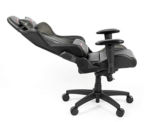 Arozzi Verona Pro V2 Premium Racing Style Gaming Chair W/ High Backrest, Recliner, Swivel, Tilt, Lumbar & Headrest Pillows Included