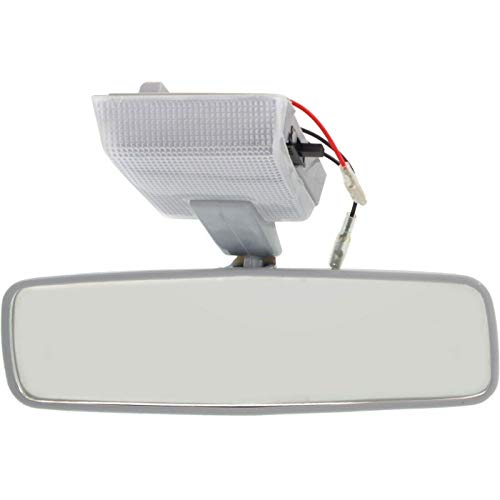 (Automotive Parts) Inside Rearview Mirror 3 Wire Rear View Lighted for 84-88 Toyota Pickup Truck + One Helpful Free e-Book