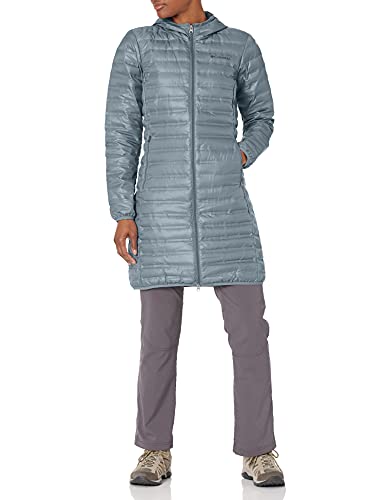 Columbia Women's Flash Forward Long Down Jacket, Grey Ash, X-Small