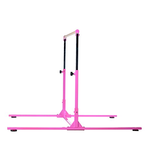 Milliard Professional Gymnastics Kip Bar Height Adjustable, Hot Pink