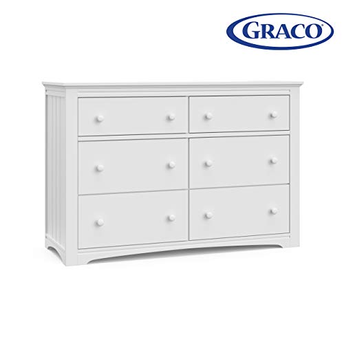 Storkcraft Graco Hadley 6 Drawer (White) Dresser