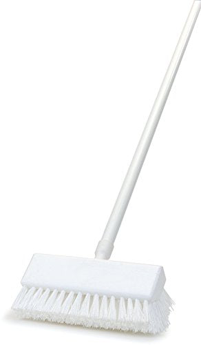 Carlisle 4022502 Sparta Fiberglass Handle with Self-Locking Flex-Tip, 1" Dia. x 60" L, White (Case of 12)