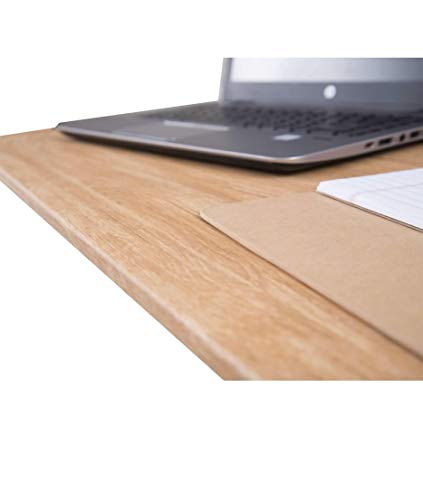 Pneumatic Adjustable Height Laptop Desk Cart (28", Charcoal/White Oak)