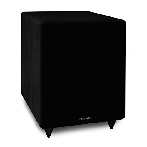 Fluance Elite Series Surround Sound Home Theater Speaker 5.1 Channel Including 3-Way Floorstanding, Center Channel & DB10 Subwoofer Black Ash