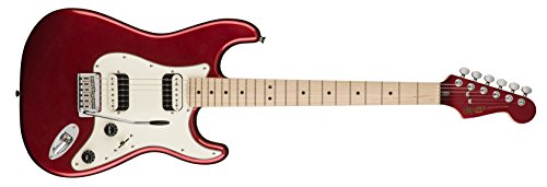 Squier by Fender Contemporary Stratocaster Electric Guitar - HH - Maple Fingerboard - Dark Metallic Red