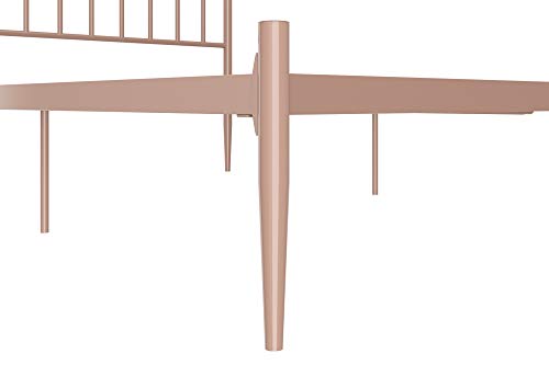 Novogratz Nicole Metal Bed with Storage, Pink, Full