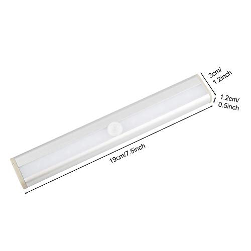 LED Motion Sensor Closet Lights, Magnetic Wireless 10 LED Battery Operated Lights, for wardrobes, corridors, Stairs, Study Rooms, Children's Rooms, Garage Doors, car Trunks, Gardens, etc. - 1 Pack