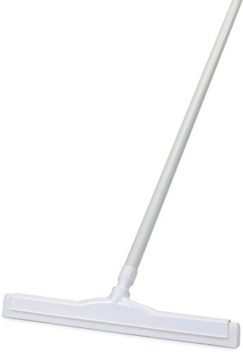 Carlisle 4022502 Sparta Fiberglass Handle with Self-Locking Flex-Tip, 1" Dia. x 60" L, White (Case of 12)