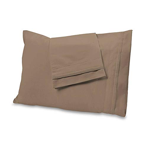 1000 Thread Count Bed Sheet Sets Luxurious 100% Egyptian Cotton Deep Pocket Sheets Queen Size Taupe