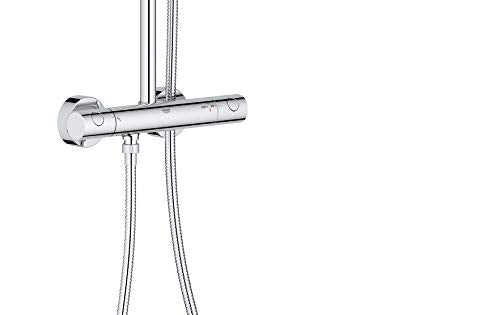 Grohe 26128001 Euphoria 2.5 Gpm Shower System with Thermostat for Wall Mount, Starlight Chrome