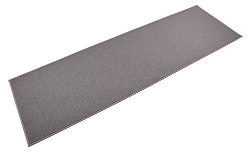 RugStylesOnline Custom Size Solid Grey Roll Runner 26 in Wide x Your Length Choice Slip Resistant Rubber Back Area Rugs and Runners (Grey, 39 ft x 26 in)