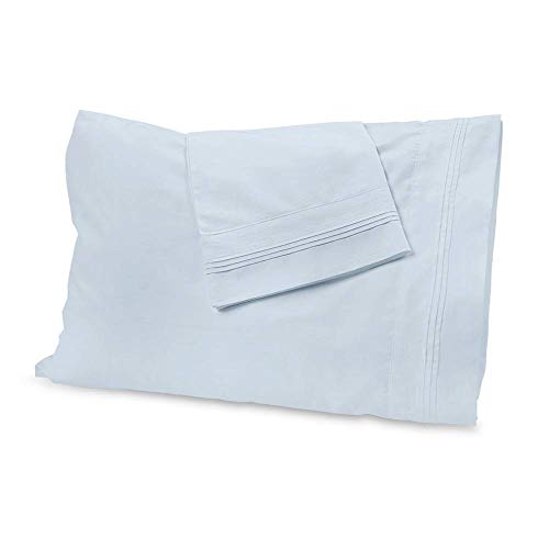 1000 Thread Count Bed Sheet Sets Luxurious 100% Egyptian Cotton Deep Pocket Sheets King Size Light Blue