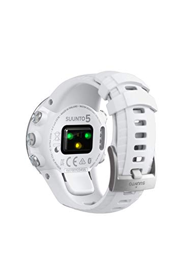 Suunto 5, Lightweight and Compact GPS Sports Watch with 24/7, Activity Tracking and Wrist-Based Heart Rate - White