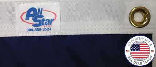 All Star Flags American Flag 12x18' 100% Made in The USA Durable Long Lasting Nylon Material Tough Enough for Commercial Use