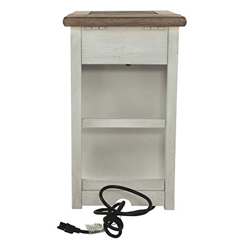 Signature Design by Ashley Bolanburg Chair Side End Table Two-tone