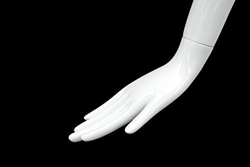 (MD-XD01W) ROXYDISPLAY Glossy White Fiberglass Abstract Female Mannequin, standing pose