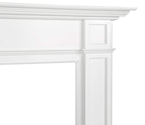Pearl Mantels 540-48 Marshall Fireplace, 48-Inch, White Paint Mantel Surround, Opening Width