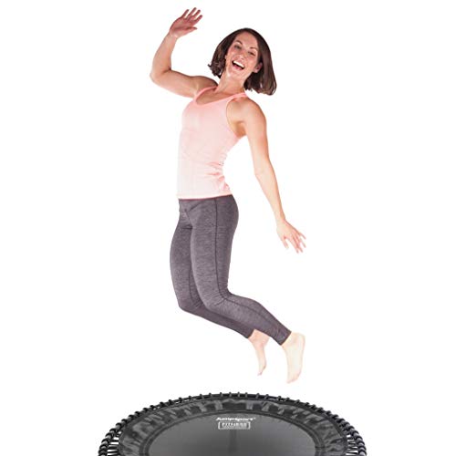 JumpSport 430 44-Inch In-Home Rebounder Fitness Trampoline with Long-Lasting Premium Bungees and Included Workout DVDs
