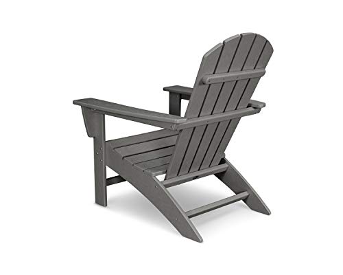 POLYWOOD Nautical Adirondack Chair, Black