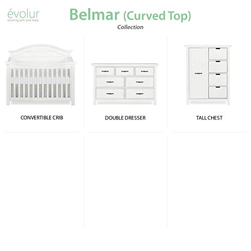 Evolur Belmar Curve 5 in 1 Convertible Crib