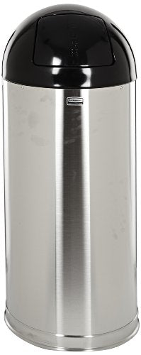 Rubbermaid Commercial Products FGR1536SSSPL Refuse Container, Round Top, 15 gal