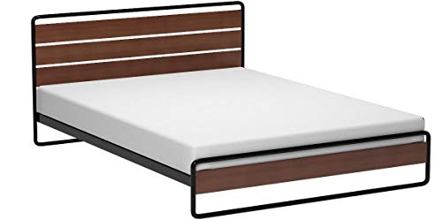 Zinus Therese Metal and Wood Platform Bed with Wood Slat Support, Full