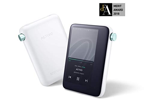 ACTIVO CT10 High Resolution Portable Music Player Wi-Fi 10 Hours of Playback Cool White