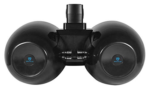 2 Rockville DWB80B Dual 8" Black 1600w Marine Wakeboard Tower Speaker Systems