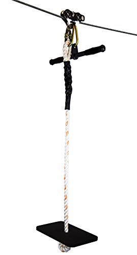 ZLP Manufacturing 150 FT to 500 FT Ultimate Torpedo Zip Line Kit - 5/16" Galvanized Aircraft Cable for 350 lb. Weight Limit