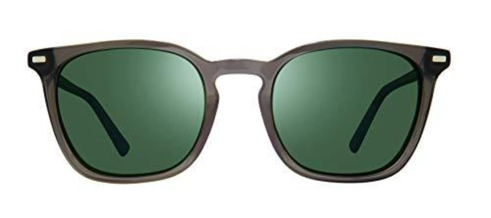 Revo Polarized Sunglasses Watson Modified Rectangle Frame 51mm, Crystal Grey Frame, SG50