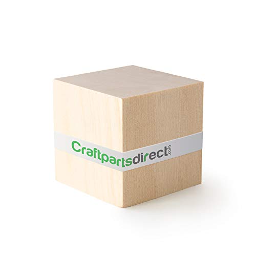 1.5 inch Wood Blocks | Natural Unfinished Craft Wooden Cubes -by CraftpartsDirect.com | Bag of 500