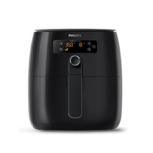 Philips TurboStar Technology Airfryer with Cookbook, Digital Interface, 1.8lb/2.75qt- HD9641/99