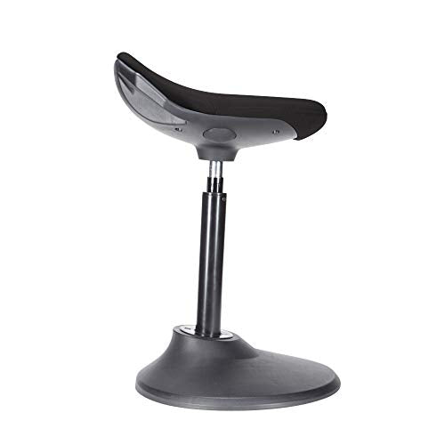 Uprite Ergo Active Stool Adjustable Height Chair for Desks & Workstations (Black)
